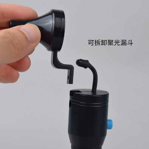 新款USB充电式手握灯采耳手灯超亮专业可视采耳工具多功能送漏斗