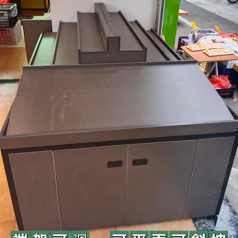 水果货架展示柜多层阶梯式货架水果靠墙货架水果店中岛货架展示架