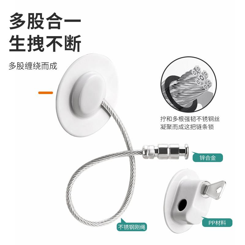 窗户卡扣锁外推式窗户限位器平开窗推拉门防护防盗儿童门窗安全锁