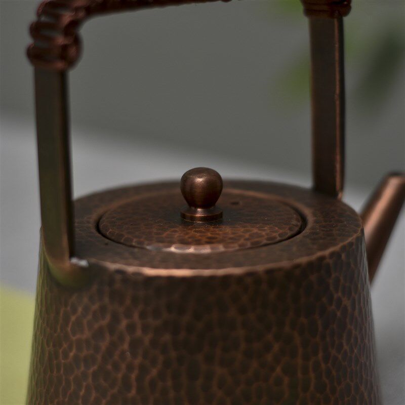纯手工小号铜壶纯铜茶壶提梁泡茶壶烧水铜壶功夫茶壶复古小壶