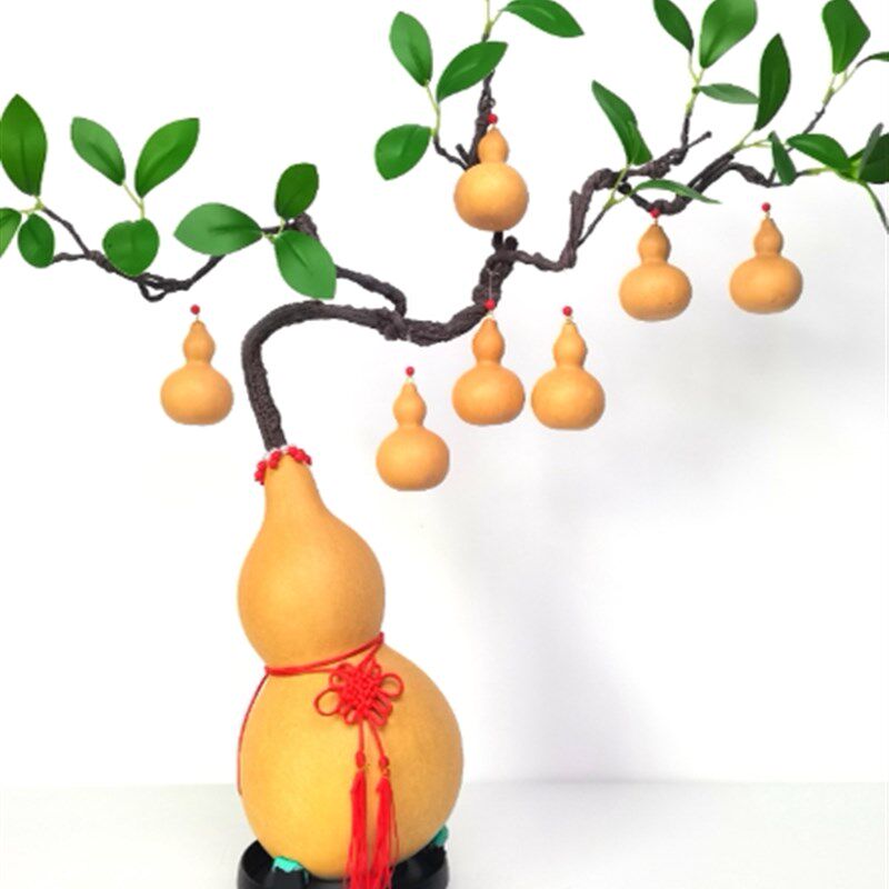 采购产品天然的葫芦幸运树,一个藤七葫芦娃娃,乔迁家庭配件,镇屋