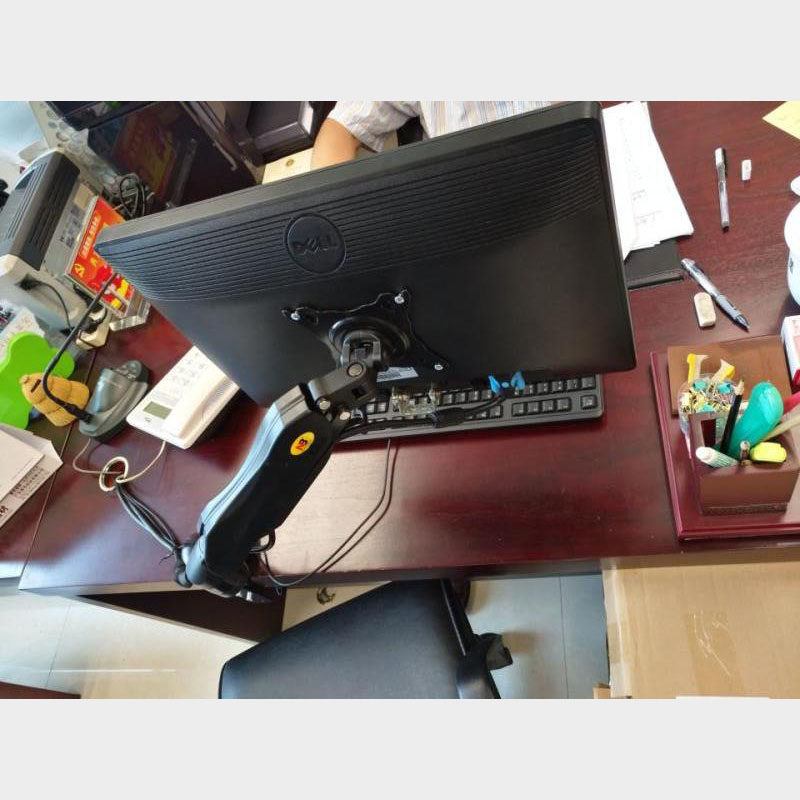 NB F80液晶显示器支架桌面万向旋转升降伸缩电脑支架显示器挂架