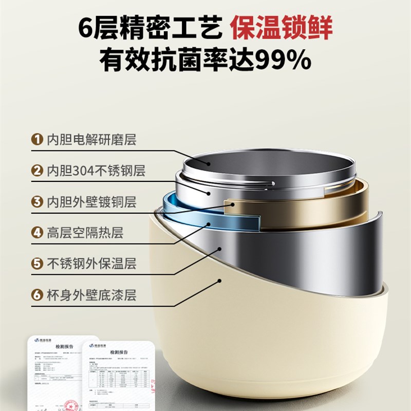 保温饭盒小巧便携上班族不锈钢双层保温桶24小时超长保温盒汤壶琳