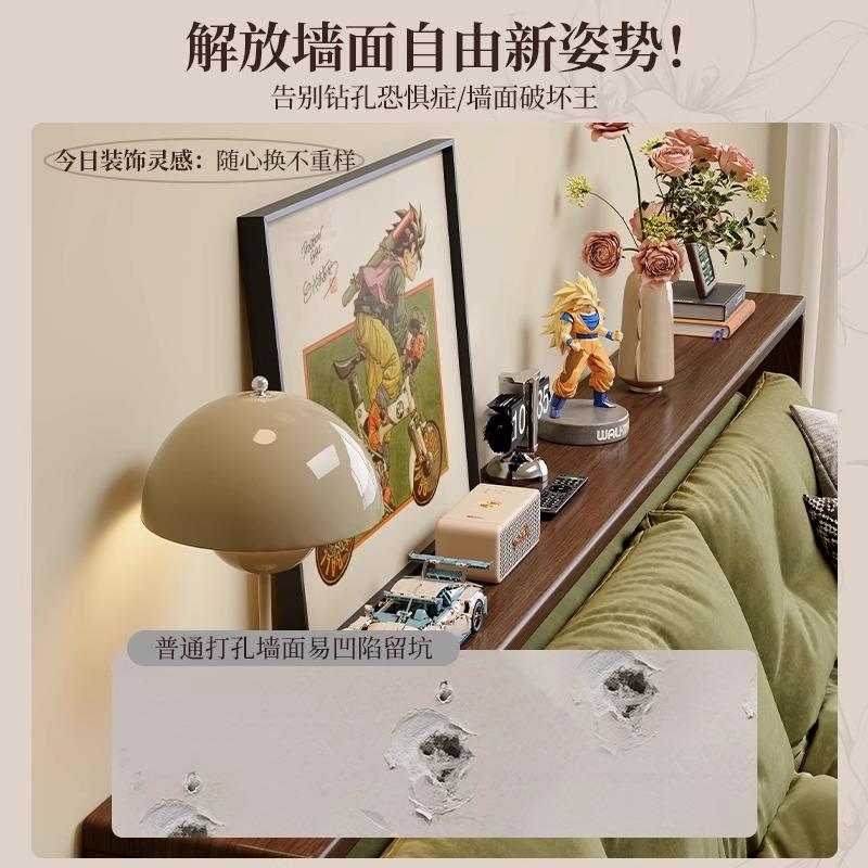 沙发后置物架落地实木极窄靠背柜床头长条收纳柜床边储物架子夹隙