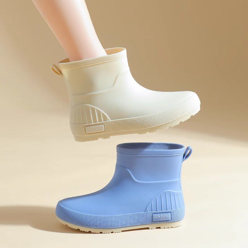 雨鞋新款加绒短筒低筒水鞋雨靴保暖防滑防水胶鞋轻便耐磨户外男女