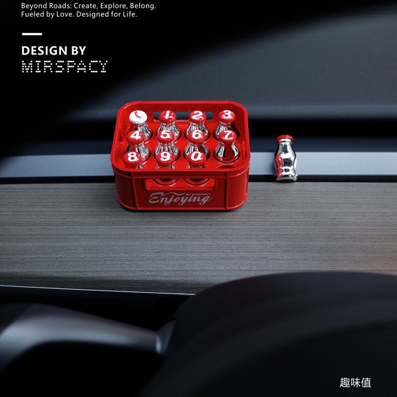 【新品】瓶筐临时停车号码车载挪车电话牌创意可爱办公磁贴桌面摆