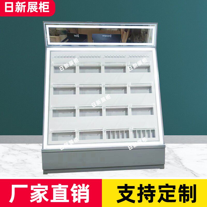 简约现代化妆品展示柜美容院产品柜彩妆香水柜进口美妆展示柜