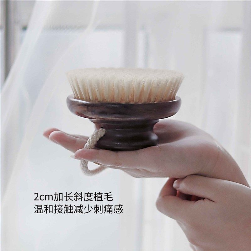 猪鬃毛身体刷便携按摩刷干刷桑拿刷沐浴刷脂肪刷搓澡去鸡皮经络刷