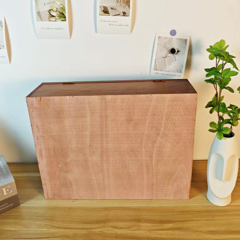 文玩手串收纳盒桌面复古双层实木首饰柜防尘珠宝水晶手链展示架子