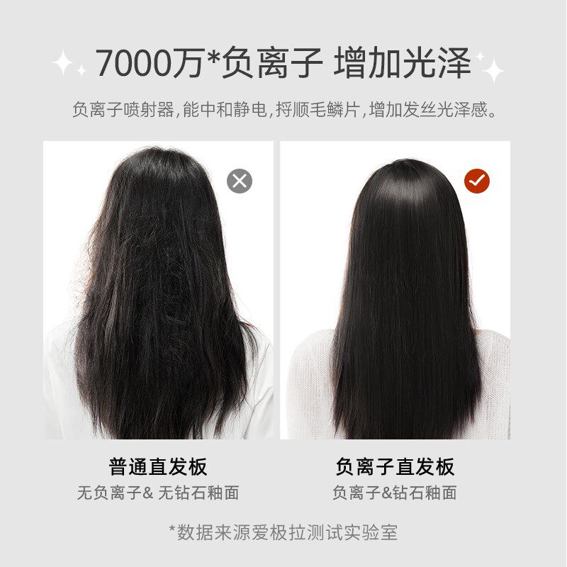 爱极拉akira三代直板夹直发夹卷发棒负离子小夹板刘海专用迷你