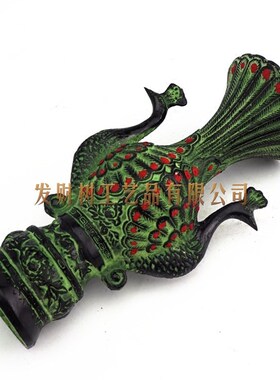 仿古青铜器双凤瓶凤凰花瓶花插孔雀杯汉婚道具家居装饰工艺品摆件