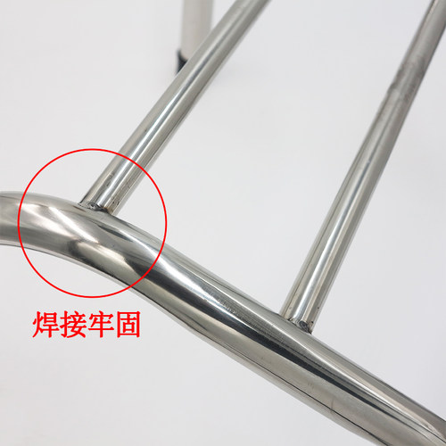 洗头床配件理发椅脚踏家用落地可移动脚踏脚垫美发椅不锈钢脚踏