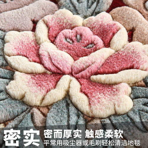 定制地毯卧室进口羊毛手工毯客厅茶几毯轻奢线条几何异形简约现代