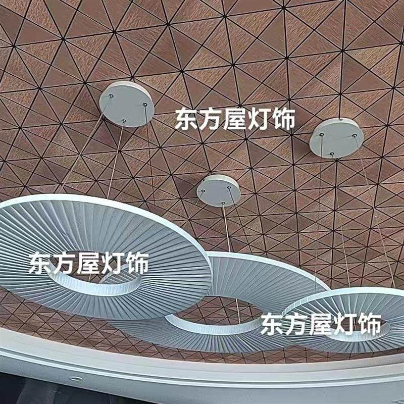 极简圆圈吊灯客厅落地灯后现代设计沙发艺术创意装饰卧室展厅立式