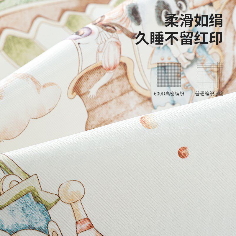 婴儿枕头夏季冰丝枕透气新生宝宝云片枕0-6个月以上儿童专用凉枕