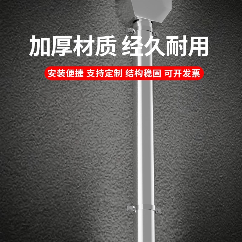 不锈钢管圆管连接件空心管柴火炉排烟管家用排水管加厚变径异性管