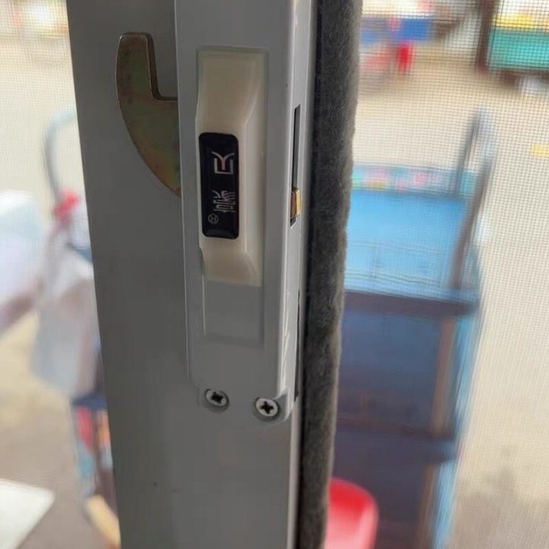 拉门锁扣移门锁对开固定铝合金拉门锁扣锁具平移移门锁挂钩