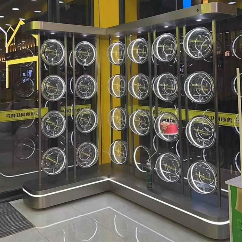 面包店展示柜蛋糕货架糕点甜品中岛柜子模型样品展示柜烘焙房边柜