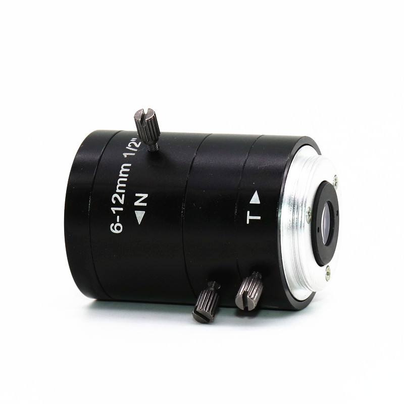 高清工业相机镜头300万 1/2 C口 监控摄像头手动变焦6-12mm低畸变