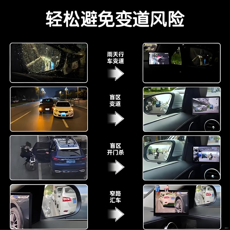 汽车载摄像头ahd全彩超高清夜视监控电子后视镜左右侧盲区辅助24v