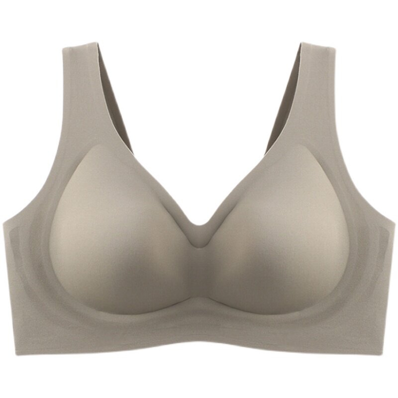 果冻条无痕内衣女背心式聚拢运动文胸零束缚云感乳胶舒适睡眠胸罩