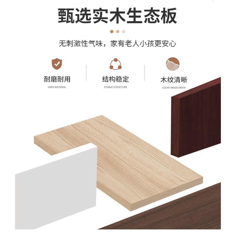 实木办公桌单人家用租房小户型书桌学生写字台带抽屉锁台式电脑桌