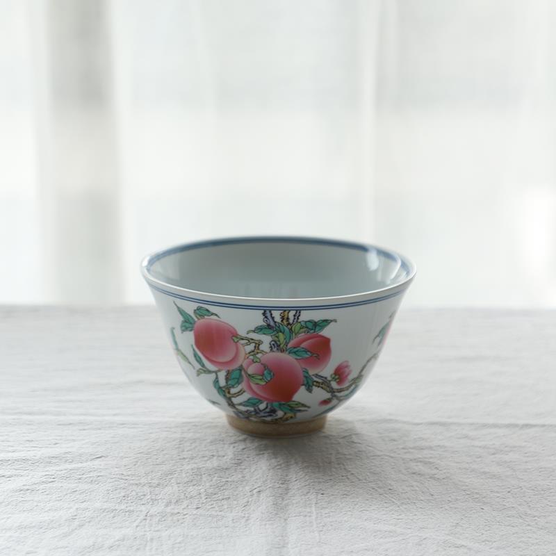 复古青花瓷陶瓷碗鱼藻花纹中式餐具家用饭碗6寸吃面碗图片