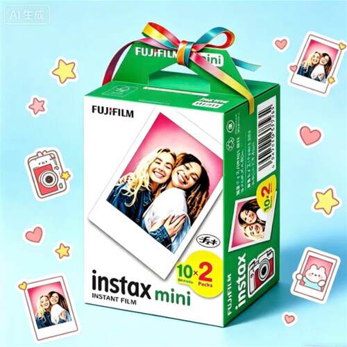 拍立得相纸白边相纸相纸mini适配所有mini系列 mini12mini13相纸