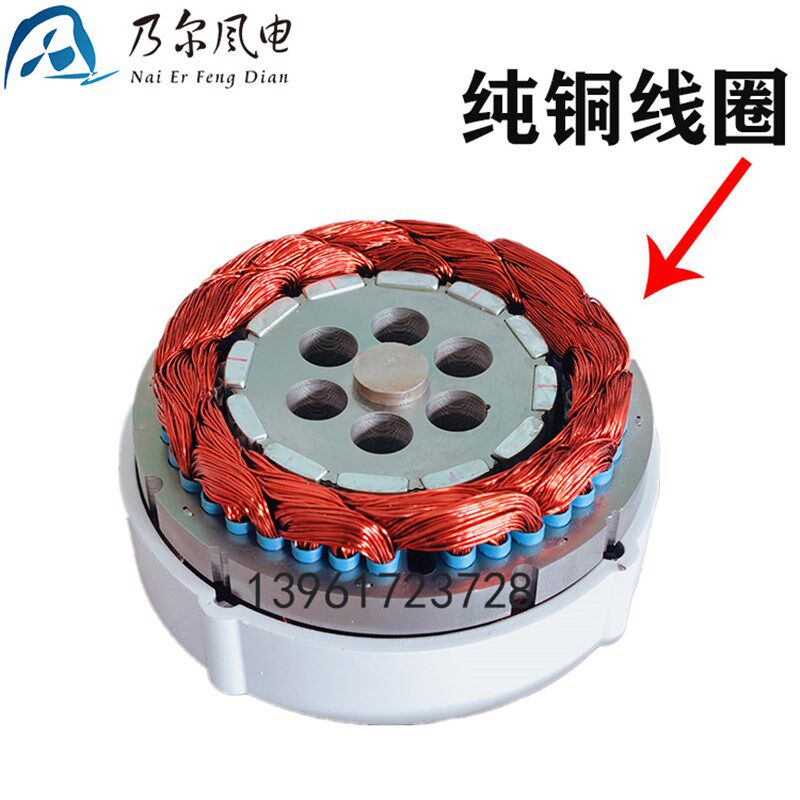 乃尔风电 厂家直销 铁硼磁铁 100W200W12V24V稀土永磁发电机无刷