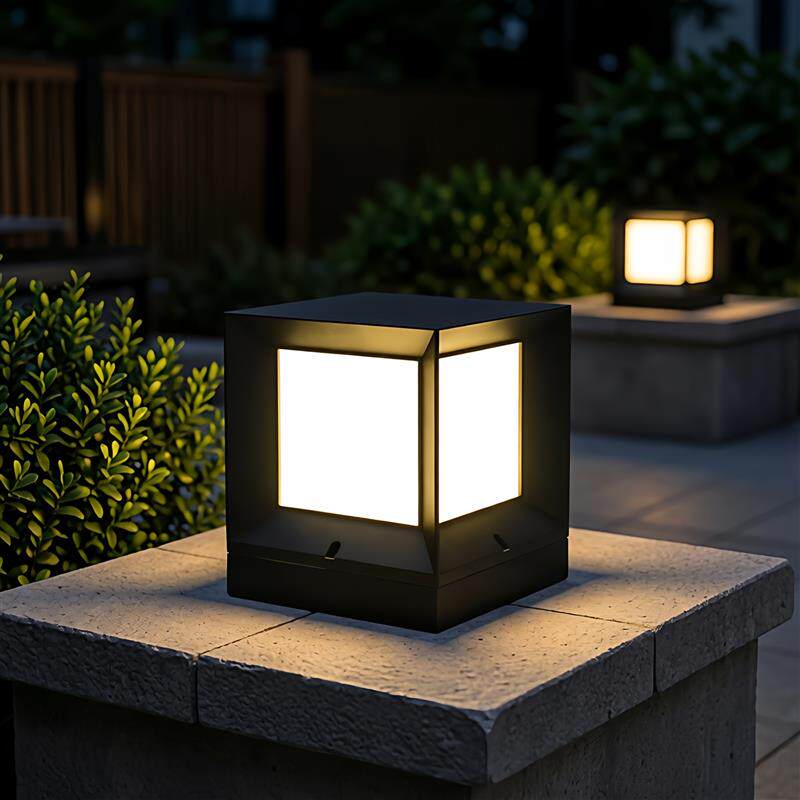 LED柱头灯户外庭院灯防水别墅大门灯现代欧式围墙灯方形景观灯