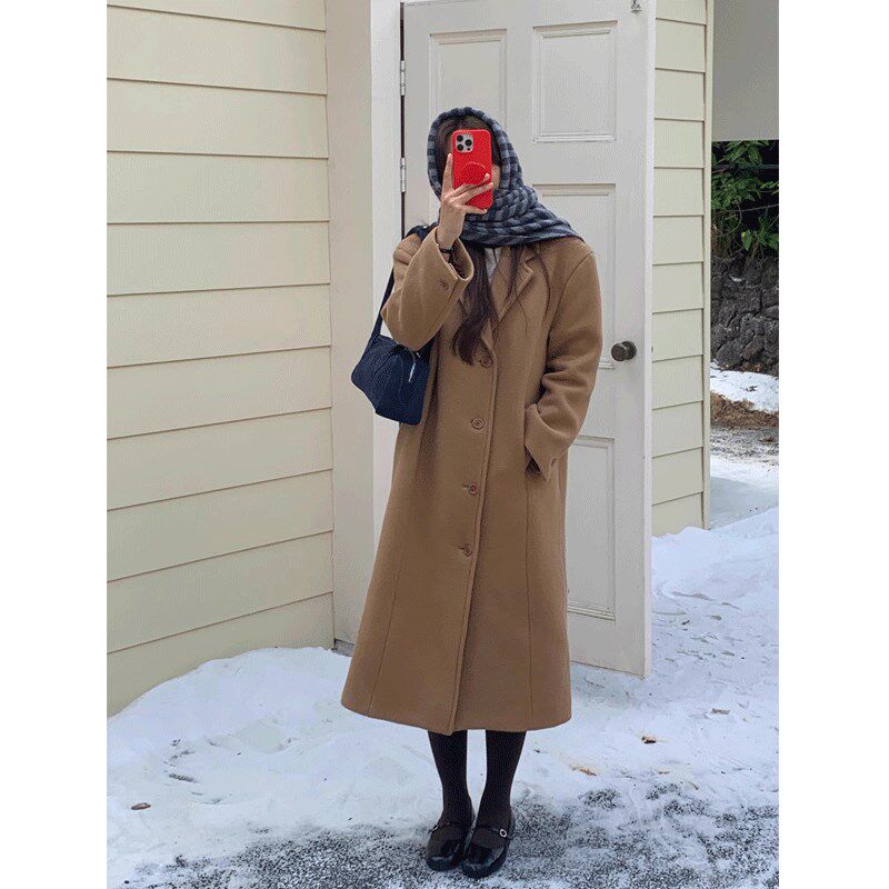 芝士商店~韩国羊毛围巾披肩女2024新款冬季三角巾外搭高级感脖套