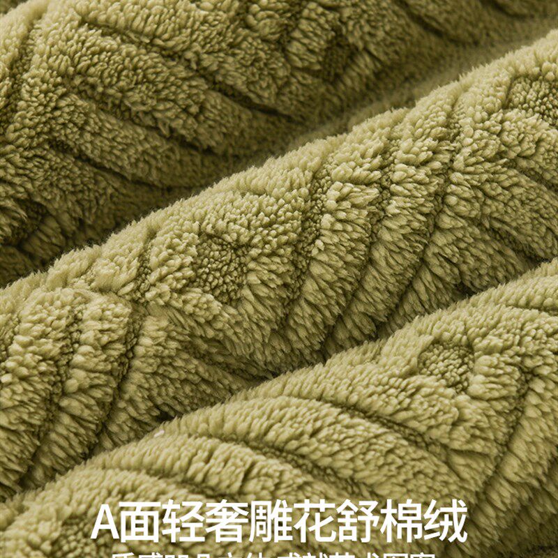 冬季超厚毛毯被舒棉绒羊羔绒毯子床上用盖毯办公室沙发专用小被子