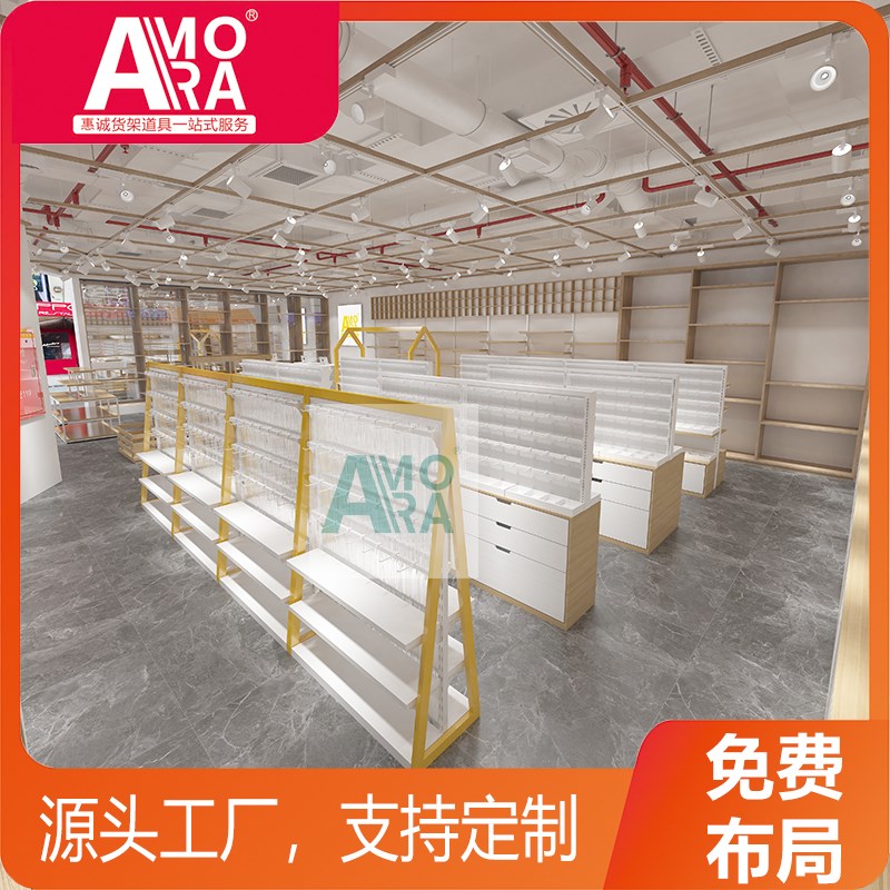 精品货架饰品店展示架头饰挂件耳环中岛柜首饰展示柜陈列架