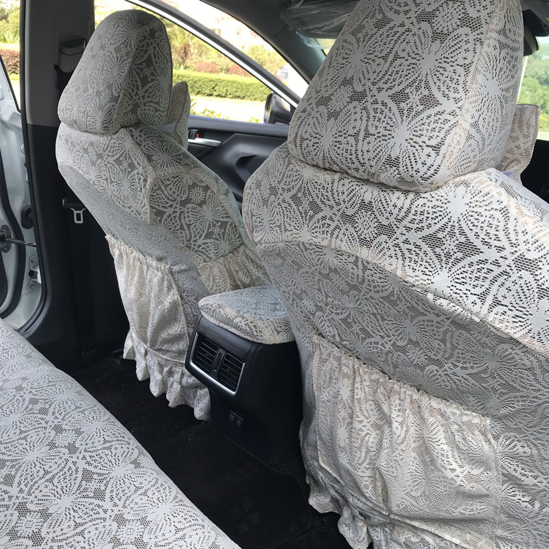 汽车蕾丝座套全包蕾丝汽车座套蕾丝车座套布料蕾丝汽车坐垫车椅套