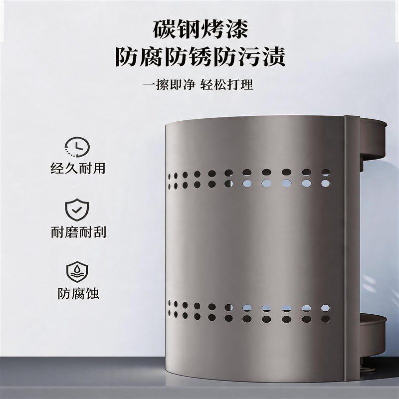 旋转调料置物架厨房用品调味品架子家用2026新款台面转角收纳盒架
