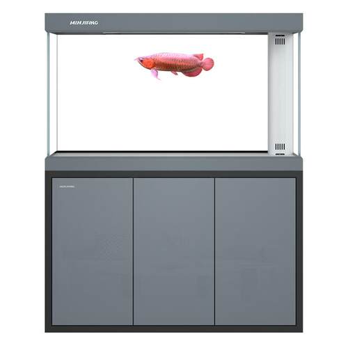 闽江鱼缸客厅家用中大型水族箱底滤简约现代轻奢超白玻璃鱼缸新款