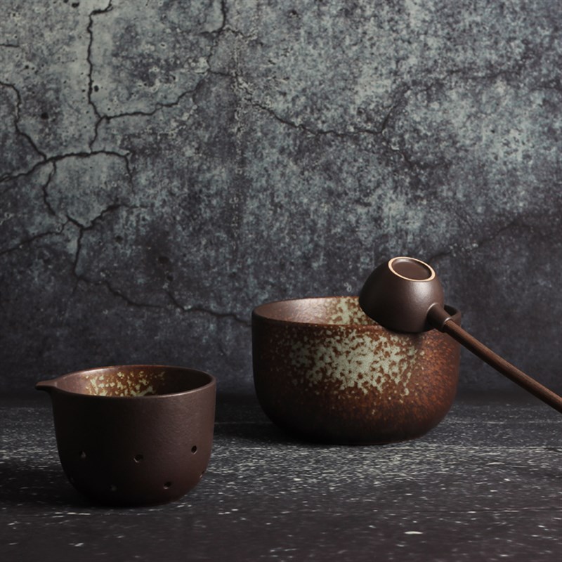 陶瓷煮茶器套装温茶器电陶炉普洱茶具黑茶煮茶碗炭炉干泡碗煮茶壶