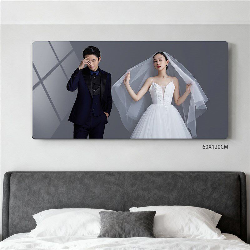 洗婚纱照片定制相框放大挂墙卧室床头结婚照相片打印加制作高级感