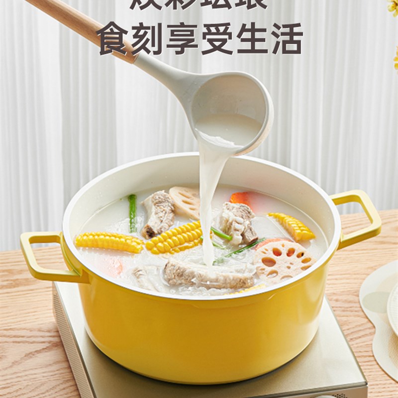 珐琅锅家用炖锅炖盅陶瓷搪瓷铸铁锅砂锅煲汤锅焖锅不粘锅燃气煮锅
