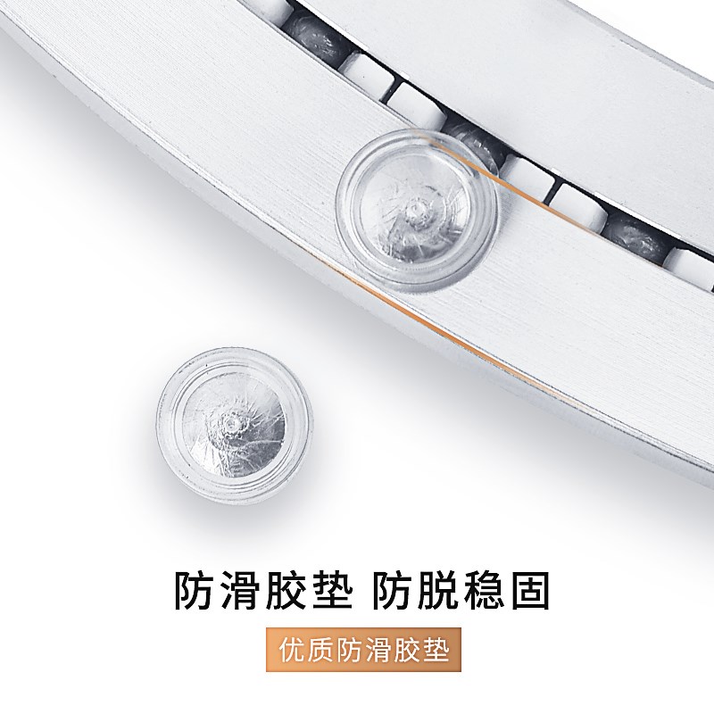 餐桌转盘底座消音不锈钢珠铝转芯玻璃圆桌实木大理石饭桌旋转轴承