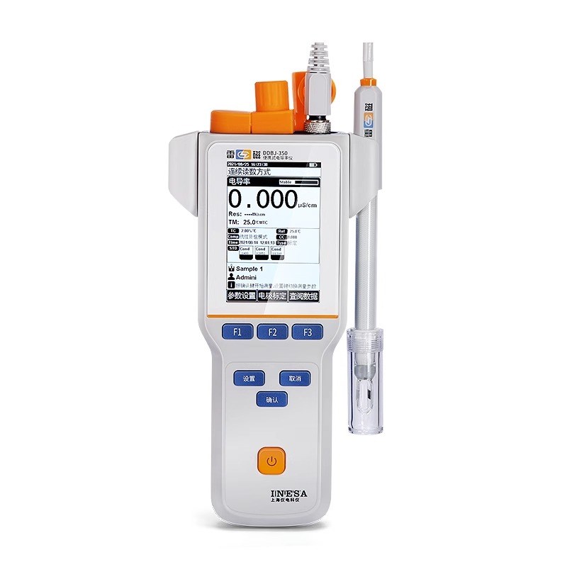 上海雷磁便携式电导率仪DDB-303A/350F/351L实验室纯水检测分析仪