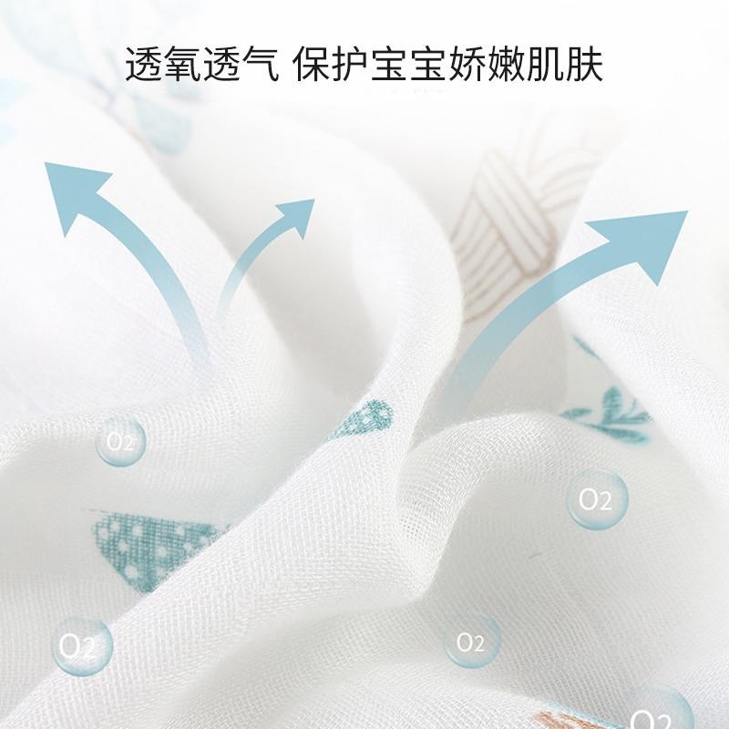 婴儿单层竹棉纱布盖毯新生宝宝包巾夏季儿童浴巾超薄包单出门防风