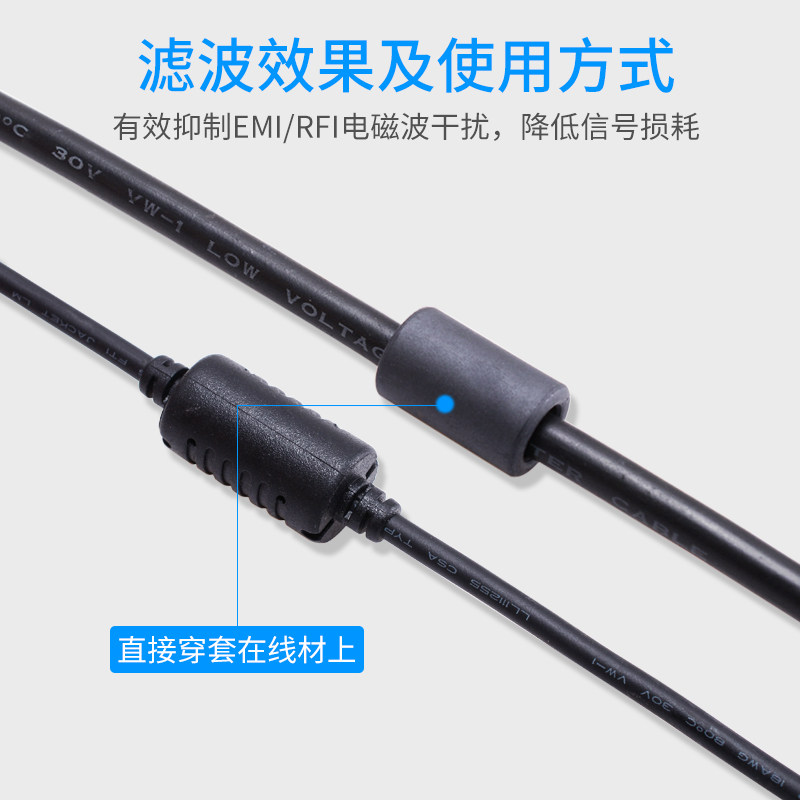 磁环滤波抗干扰磁芯铁氧体镍锌屏蔽防抗干扰滤波器磁通12*20*5.6
