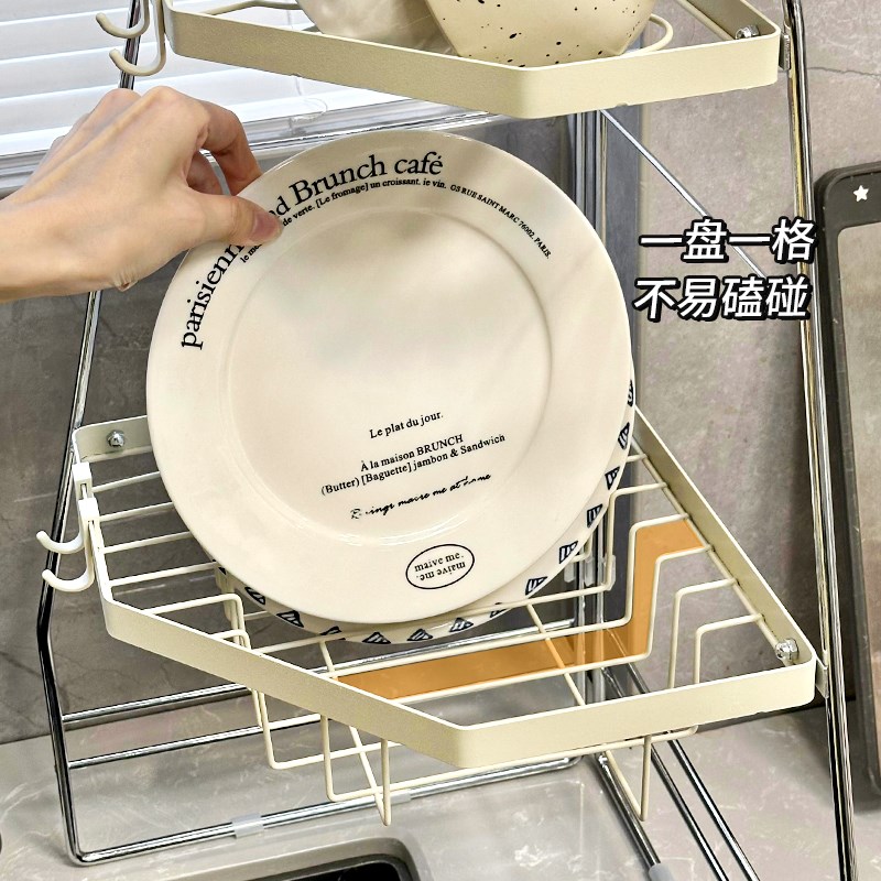 厨房置物架台面拐角多功能碗盘餐具收纳架洗碗池转角置物沥水架子