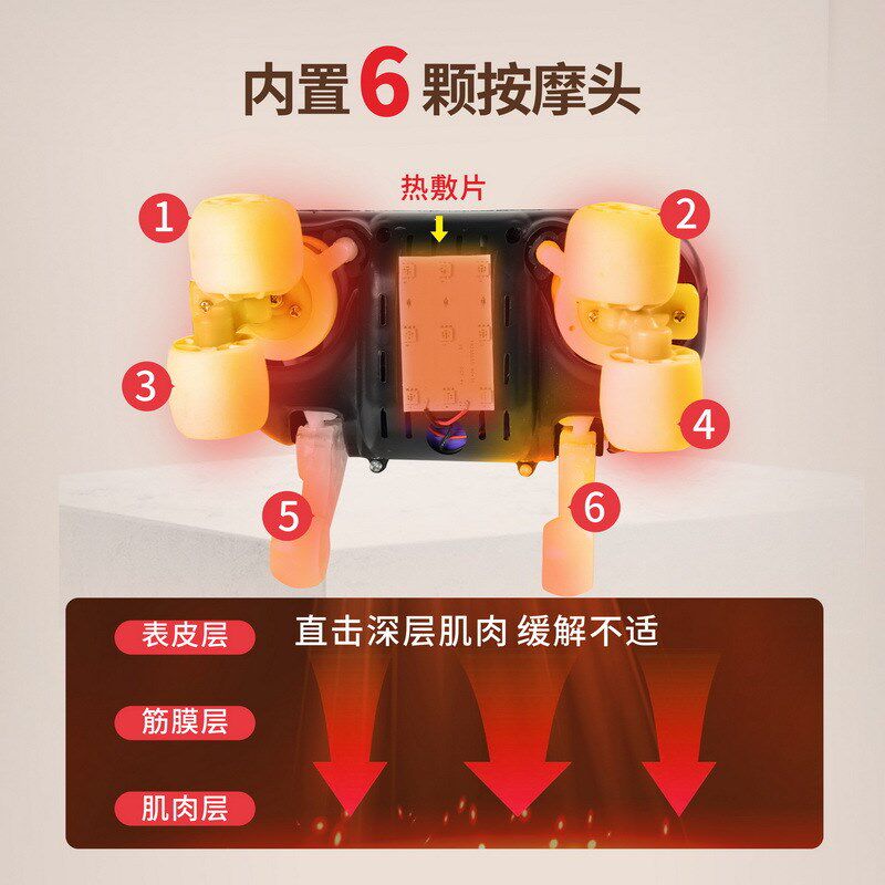 汽车电动按摩头枕颈椎按摩器肩颈护颈枕肩膀斜方肌颈部按摩仪车载