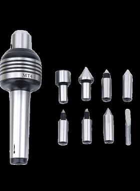插入式回转顶尖MT4 可替换式莫氏3号5号2号车床尾座活顶针内凹尖