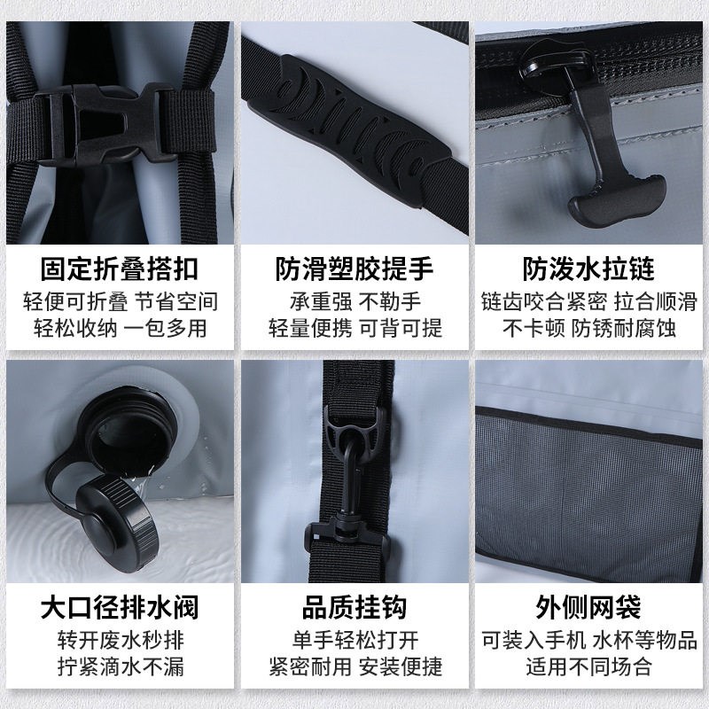 户外鱼护包多功能PVC钓鱼加厚防水大容量收纳包便携保温包钓鱼袋