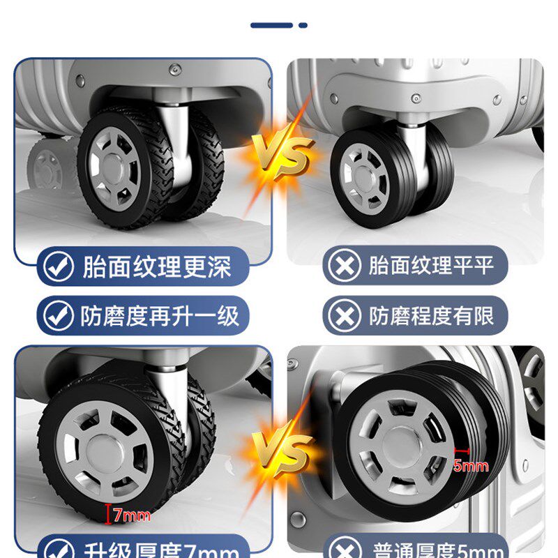 行李箱轮子保护套硅胶静音万向轮橡胶套拉杆替换小号滑轮胶圈配件