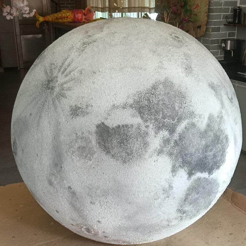 3D月球台灯北欧工业风卧室月亮圆球床头灯温馨浪漫ins网红落地灯