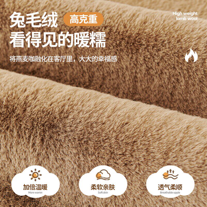 加厚2025新款沙发垫冬季毛绒坐垫固定防滑高级盖布秋冬皮沙发套罩